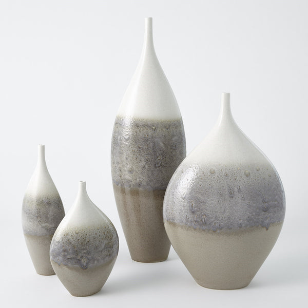Safavieh Cream Rises Vase-Wide-Sm | Global Views - 1889