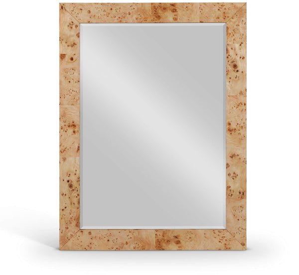 safavieh Cresthill Natural Burl Wood Frame Mirror | Meridian Furniture - 269-M