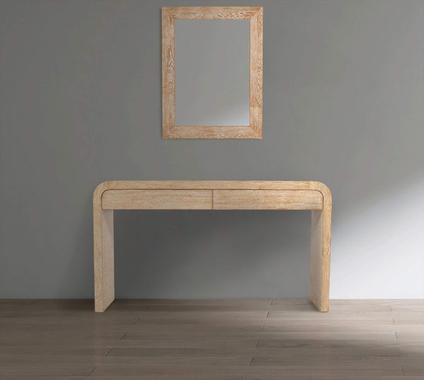 Safavieh Cresthill White Oak Wood Frame Mirror | Meridian Furniture - 272-M