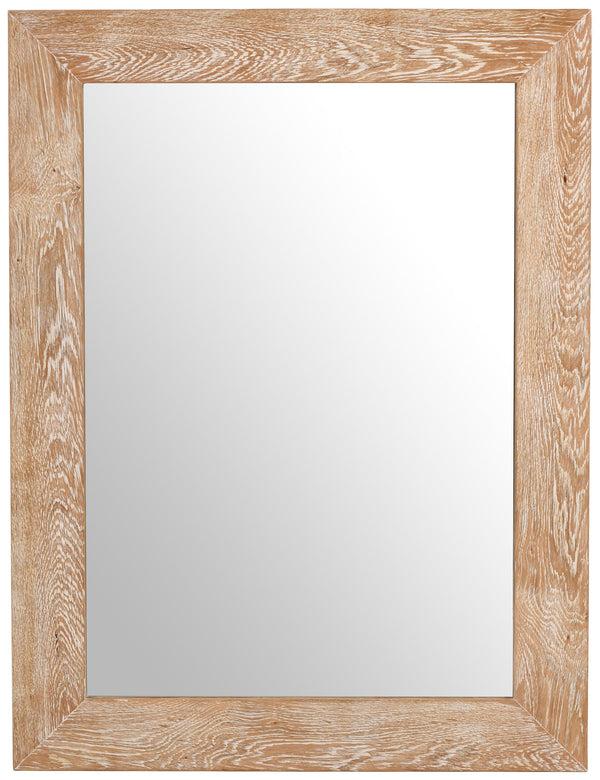 Safavieh Cresthill White Oak Wood Frame Mirror | Meridian Furniture - 272-M