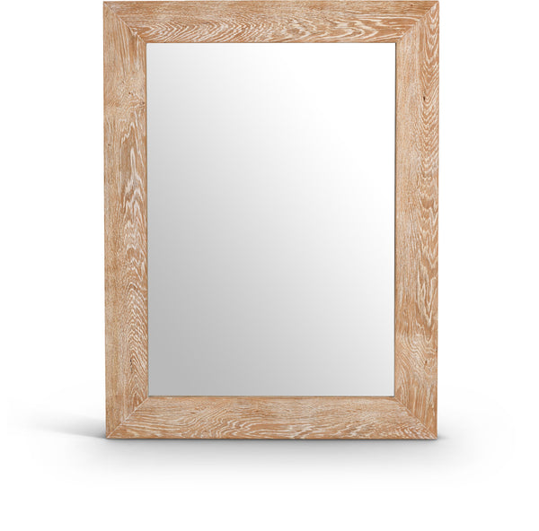 safavieh Cresthill White Oak Wood Frame Mirror | Meridian Furniture - 272-M