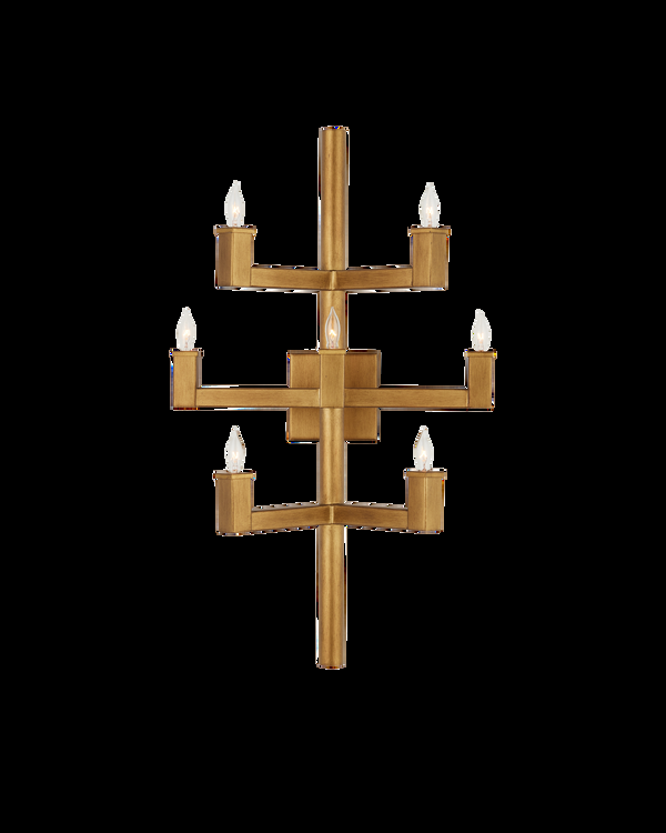 safavieh Currey & Co Andre Brass Wall Sconce | 5000-0252