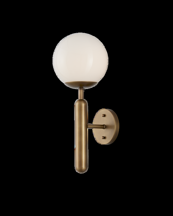safavieh Currey & Co Barbican Single-Light Brass Wall Sconce | 5800-0031