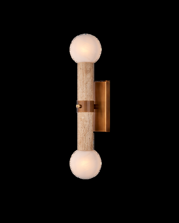 safavieh Currey & Co Beatrix Beige Bath Wall Sconce | 5800-0047