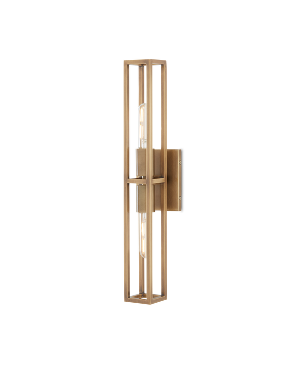 safavieh Currey & Co Bergen Brass Wall Sconce | 5800-0019