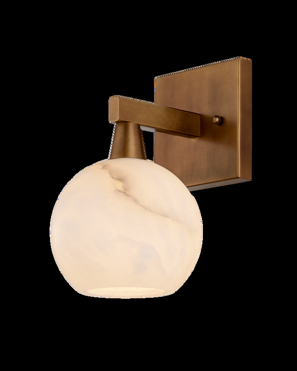 safavieh Currey & Co Bombelles Brass Bath Wall Sconce | 5800-0041