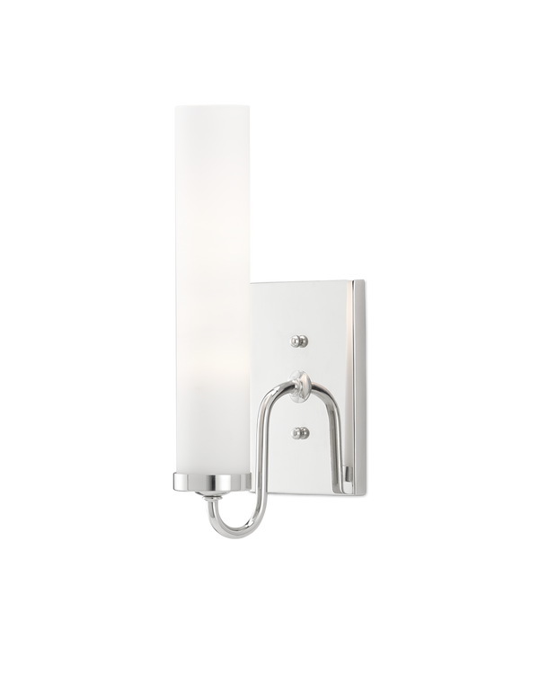 safavieh Currey & Co Brindisi Nickel Wall Sconce | 5800-0011