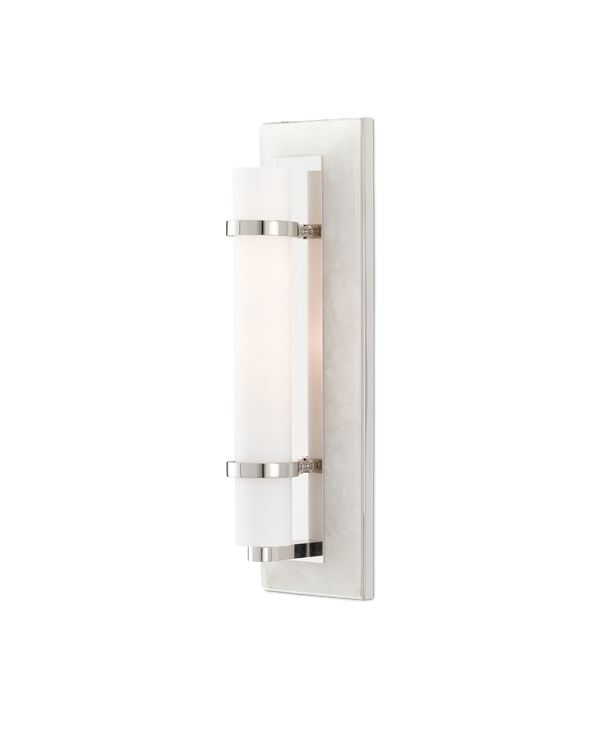 safavieh Currey & Co Bruneau Nickel Wall Sconce | 5800-0017