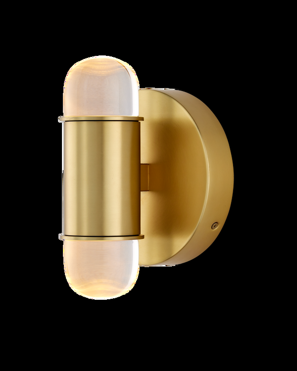 safavieh Currey & Co Capsule Brass Wall Sconce | 5000-0242