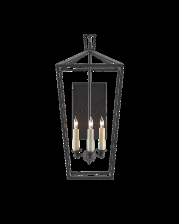safavieh Currey & Co Denison Black Wall Sconce | 5000-0169