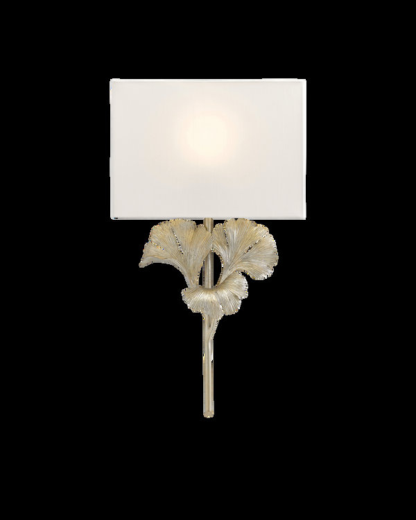 safavieh Currey & Co Gingko Silver Wall Sconce | 5900-0009
