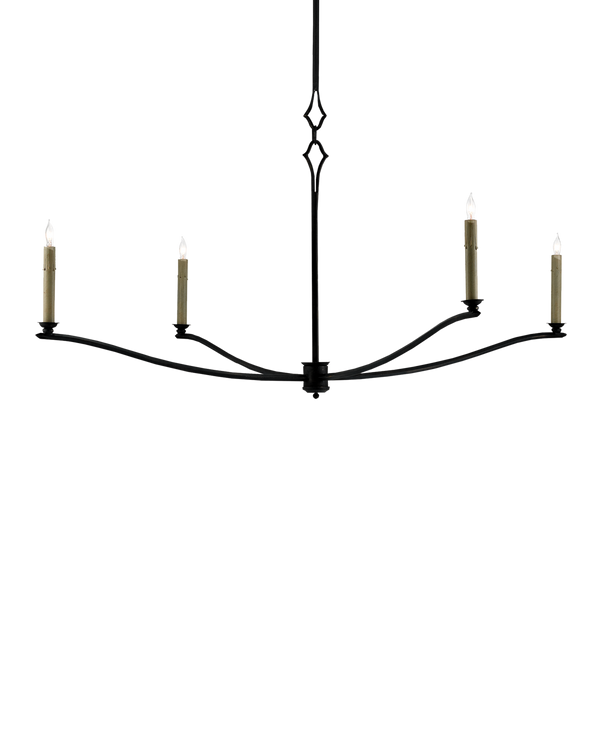 safavieh Currey & Co Knole Black Chandelier | 9000-0176