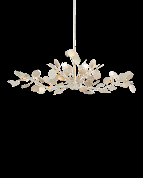 safavieh Currey & Co Lunaria Silver Oval Chandelier | 9000-0816