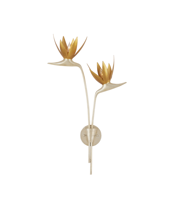 safavieh Currey & Co Paradiso Gold & Silver Wall Sconce Left | 5000-0239