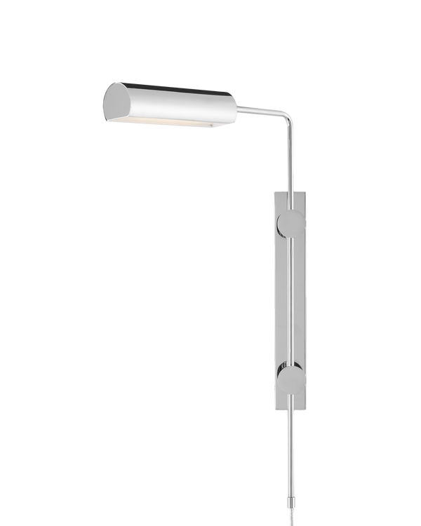 safavieh Currey & Co Satire Nickel Swing-Arm Wall Sconce | 5000-0202