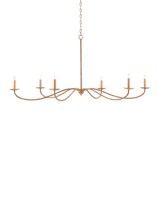safavieh Currey & Co Saxon Large Tan Chandelier | 9000-0757