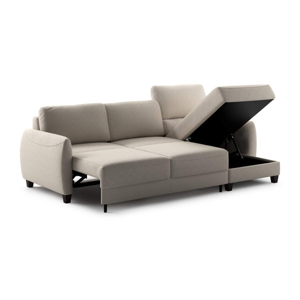 Safavieh Delta Full XL Sectional (Reversible Chaise + Loveseat Sleeper) Cloud 02 - 104/9 Smoked Birch | Luonto Furniture - DELT-BFP+FOU-CLOU/02-104/9-SMB