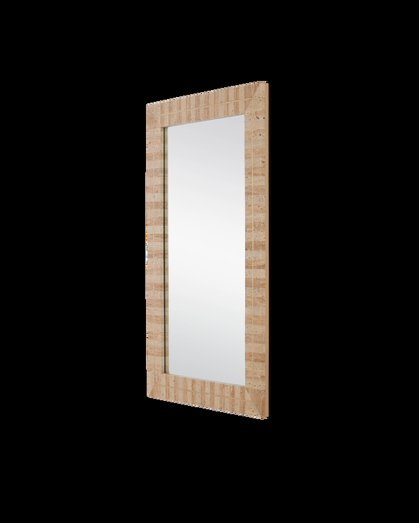 Safavieh Dezi Rectangular Mirror - Beige | Currey & Co - 1000-0158