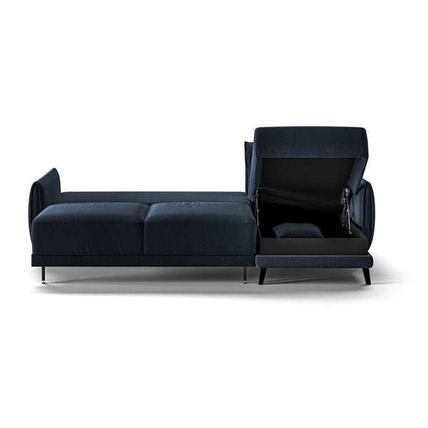Safavieh Dolphin Full XL Sofa Sleeper - Glamour 13 - 133/12 Black | Luonto Furniture - DOLP-DED-GLAM/13-133/12-BK