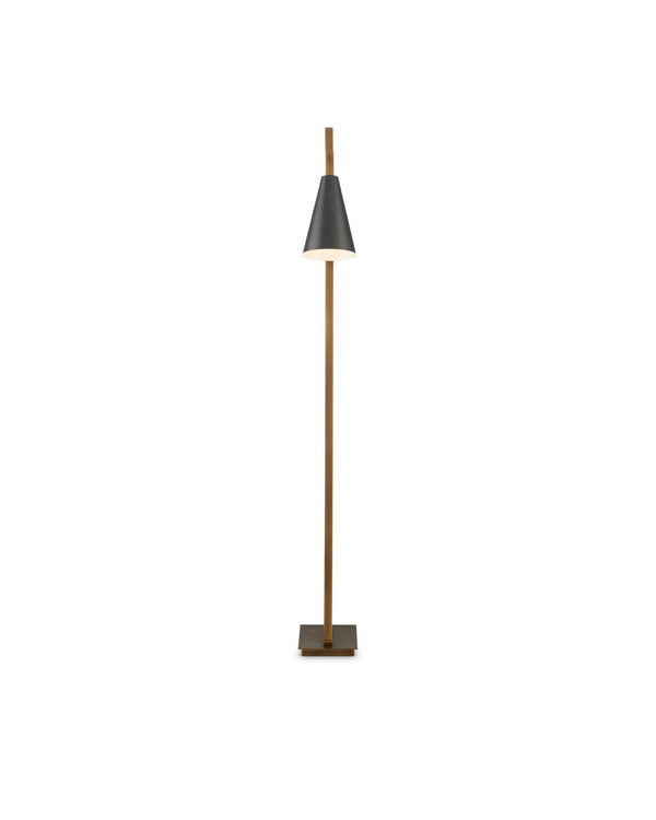Safavieh Duet Floor Lamp - Bronze | Currey & Co - 8000-0163