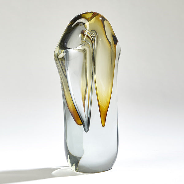 Safavieh Duet Vase-Amber/Grey-Lg | Global Views - 7.80623