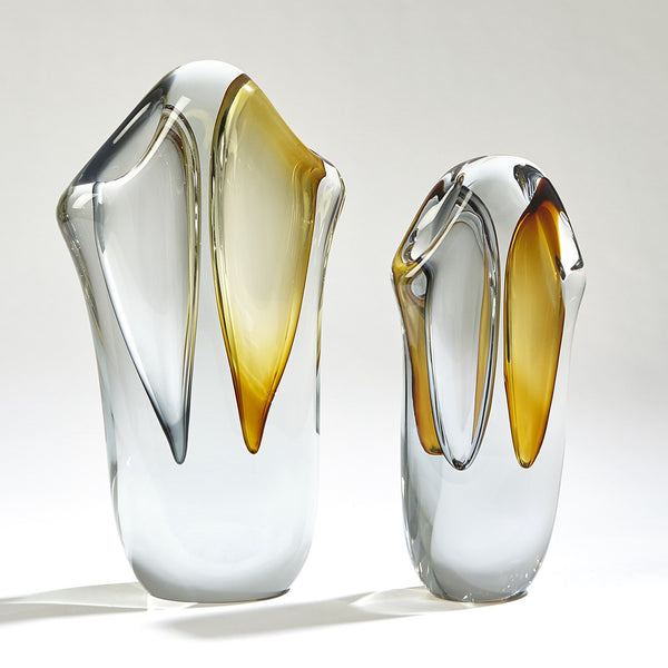 Safavieh Duet Vase-Amber/Grey-Lg | Global Views - 7.80623