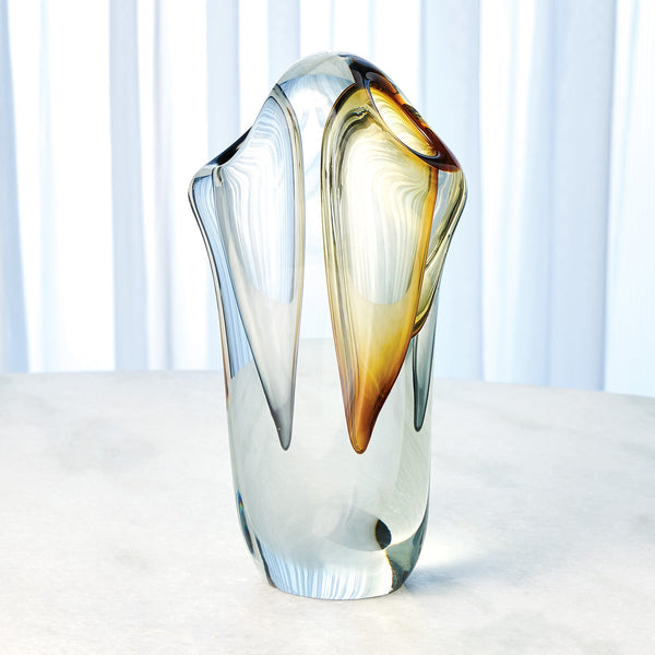 Safavieh Duet Vase-Amber/Grey-Lg | Global Views - 7.80623