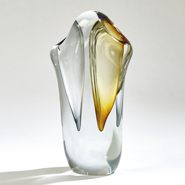 safavieh Duet Vase-Amber/Grey-Lg | Global Views - 7.80623