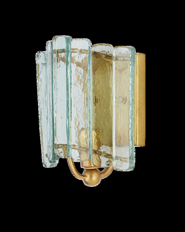Safavieh Duvernell Wall Sconce - Clear | Currey & Co - 5000-0271