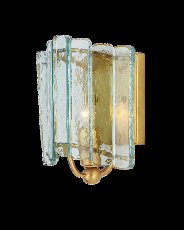 safavieh Duvernell Wall Sconce - Clear | Currey & Co - 5000-0271