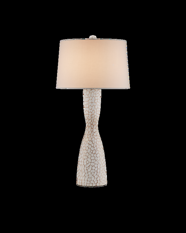 safavieh Edwell Whitewash Table Lamp | Currey & Co - 6000-0990