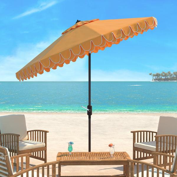 Safavieh Elegant Valance 11Ft Rnd Umbrella | Safavieh - PAT8106