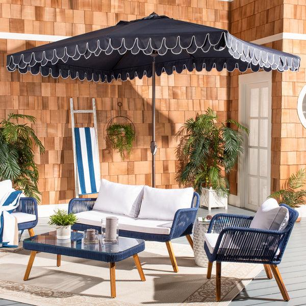 Safavieh Elegant Valance 6.5 X 10 Ft Rect Umbrella | Safavieh - PAT8306