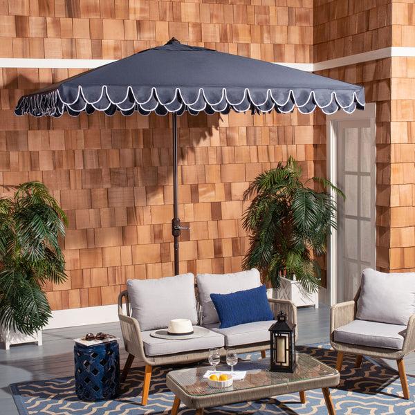 Safavieh Elegant Valance 7.5 Ft Square Umbrella | Safavieh - PAT8406