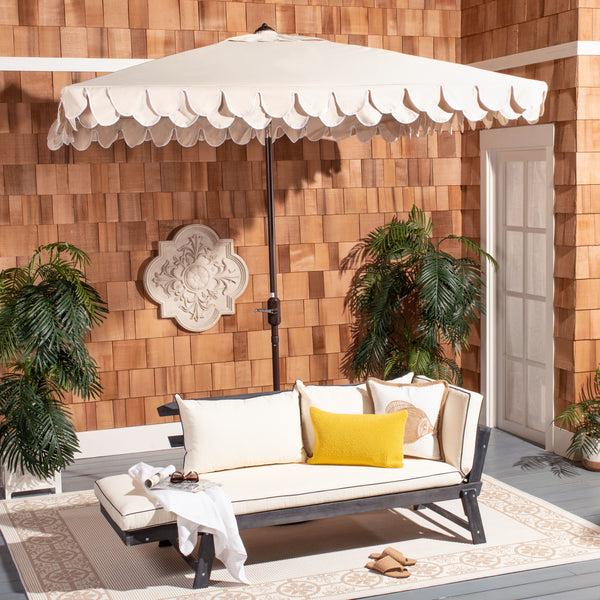 Safavieh Elegant Valance 7.5 Ft Square Umbrella | Safavieh - PAT8406