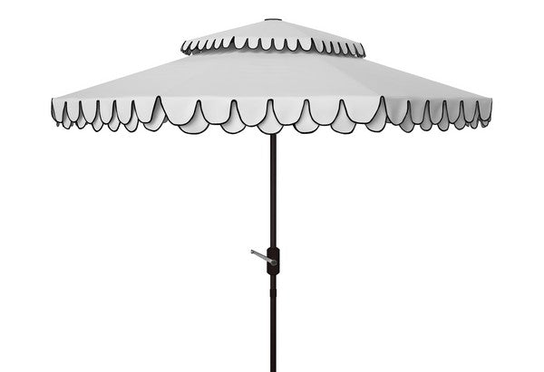 Safavieh Elegant Valance 9Ft Double Top Umbrella | Safavieh - PAT8206