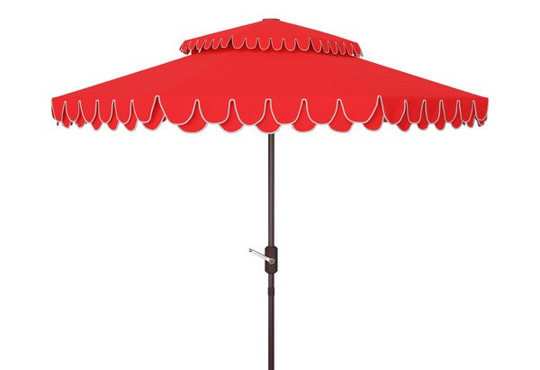 Safavieh Elegant Valance 9Ft Double Top Umbrella | Safavieh - PAT8206