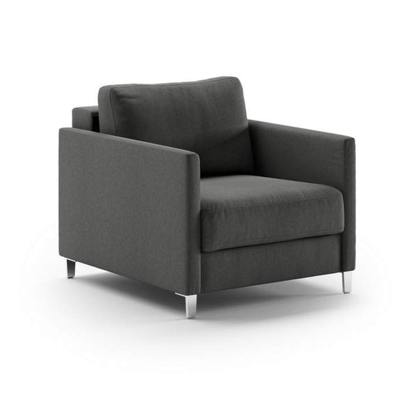 Safavieh Elfin Cot Chair Sleeper - Luna 35 - 234/9 Chrome (Lux) | Luonto Furniture - ELFI-ANT-LUNA/35-234/9-CR