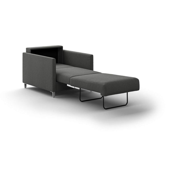 Safavieh Elfin Cot Chair Sleeper - Luna 35 - 234/9 Chrome (Lux) | Luonto Furniture - ELFI-ANT-LUNA/35-234/9-CR