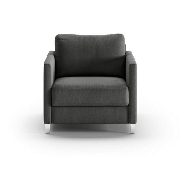 safavieh Elfin Cot Chair Sleeper - Luna 35 - 234/9 Chrome (Lux) | Luonto Furniture - ELFI-ANT-LUNA/35-234/9-CR