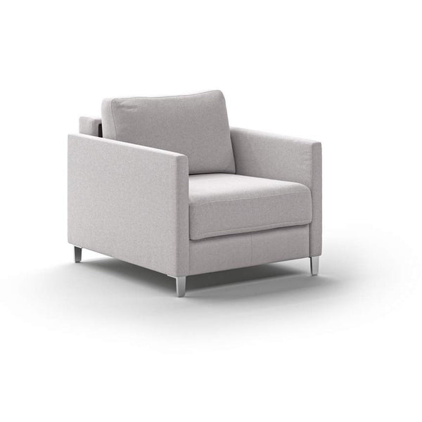 Safavieh Elfin Cot Chair Sleeper - Rene 01 - 234/9 Chrome (Lux) | Luonto Furniture - ELFI-ANT-LUX-RENE/01-234/9-CR
