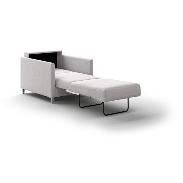 Safavieh Elfin Cot Chair Sleeper - Rene 01 - 234/9 Chrome (Lux) | Luonto Furniture - ELFI-ANT-LUX-RENE/01-234/9-CR