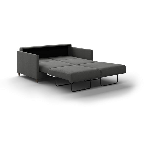 Safavieh Elfin Full XL Loveseat Sleeper - Luna 35 - 126/9 Walnut (Lux) | Luonto Furniture - ELFI-BNT-LUNA/35-126/9-WA