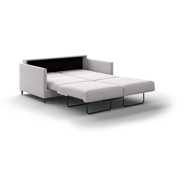 Safavieh Elfin Full XL Loveseat Sleeper - Rene 01 - 126/9 Walnut (Lux) | Luonto Furniture - ELFI-BNT-RENE/01-126/9-WA