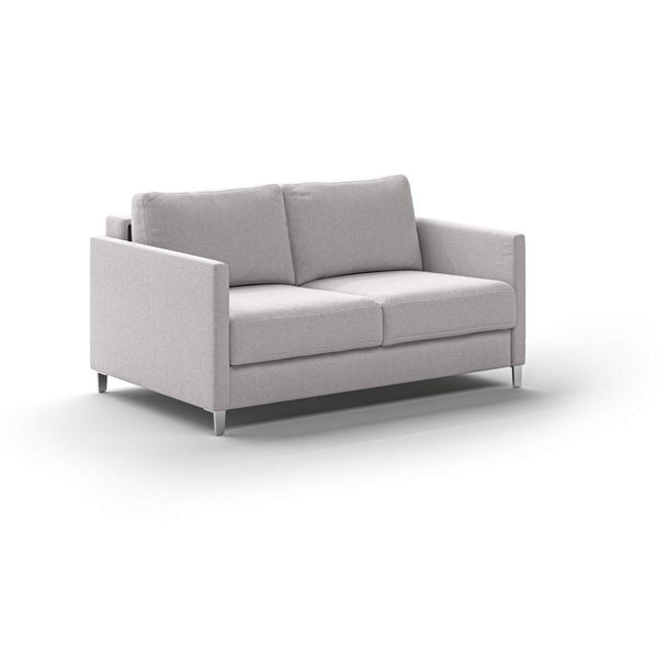 Safavieh Elfin Full XL Loveseat Sleeper - Rene 01 - 234/6 Chrome (Lux) | Luonto Furniture - ELFI-BNT-RENE/01-234/9-CR