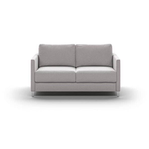safavieh Elfin Full XL Loveseat Sleeper - Rene 01 - 234/6 Chrome (Lux) | Luonto Furniture - ELFI-BNT-RENE/01-234/9-CR