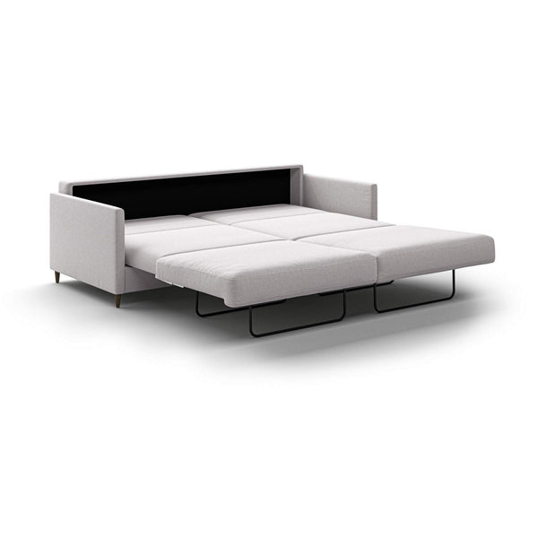 Safavieh Elfin King Sofa Sleeper - Rene 01 - 126/9 Walnut (Lux) | Luonto Furniture - ELFI-DNT-RENE/01-126/9-WA