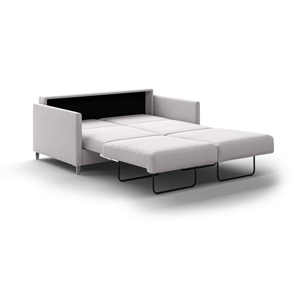 Safavieh Elfin Queen Loveseat Sleeper - Rene 01 - 234/9 Chrome (Lux) | Luonto Furniture - ELFI-CNT-RENE/01-234/9-CR
