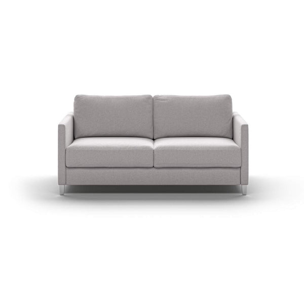 safavieh Elfin Queen Loveseat Sleeper - Rene 01 - 234/9 Chrome (Lux) | Luonto Furniture - ELFI-CNT-RENE/01-234/9-CR