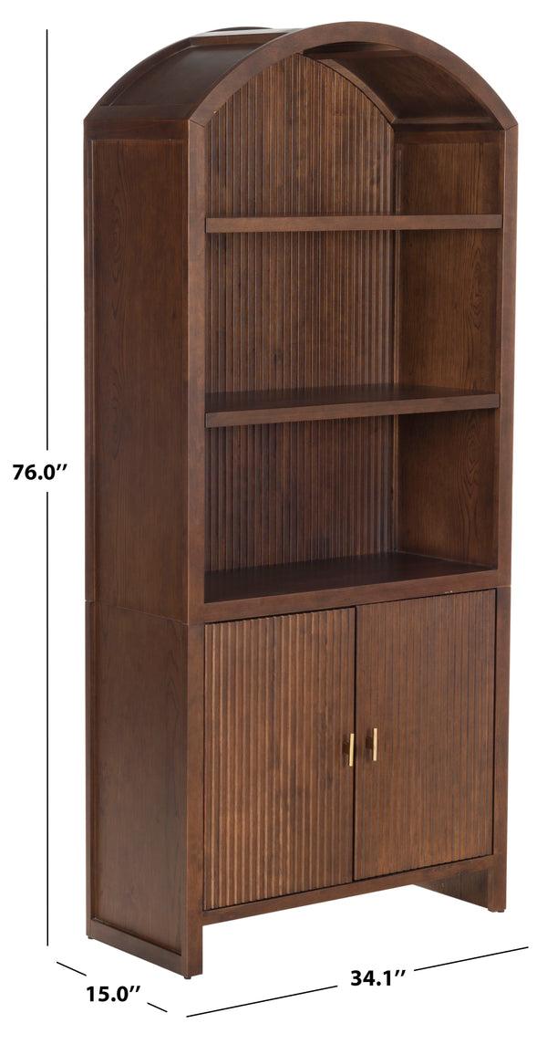 Safavieh Elladora Ribbed Wood Bookcase | Safavieh Couture - SFV4240